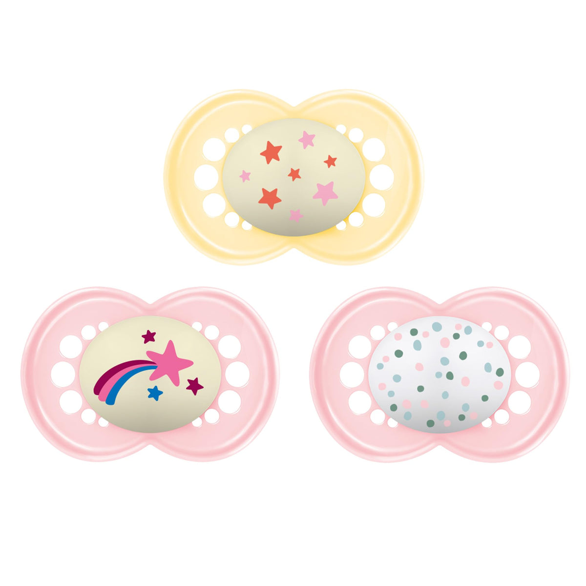 MAM Original Baby Pacifiers 16+ Months, Glows in The Dark, 4 Pack