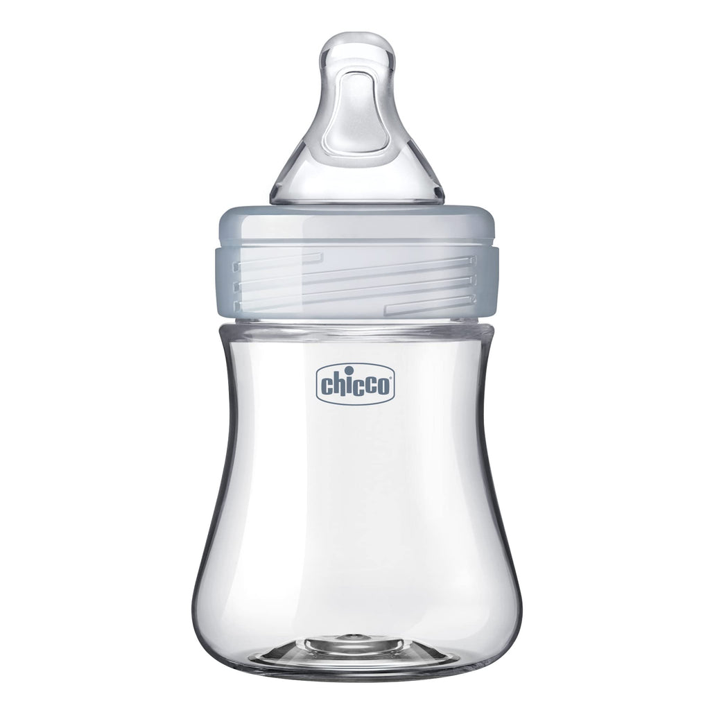 Chicco Duo Hybrid Baby Bottles, Glass Inside, Plastic Outside, 5oz, 2 Pack
