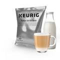 Keurig Premium Café Milk Powder, 1lb Bag, Specialty Beverage Base for Lattes & Cappuccinos, Makes About 30 Drinks, for Commercial Brewers, Contains Milk & Soy, 12 Pack