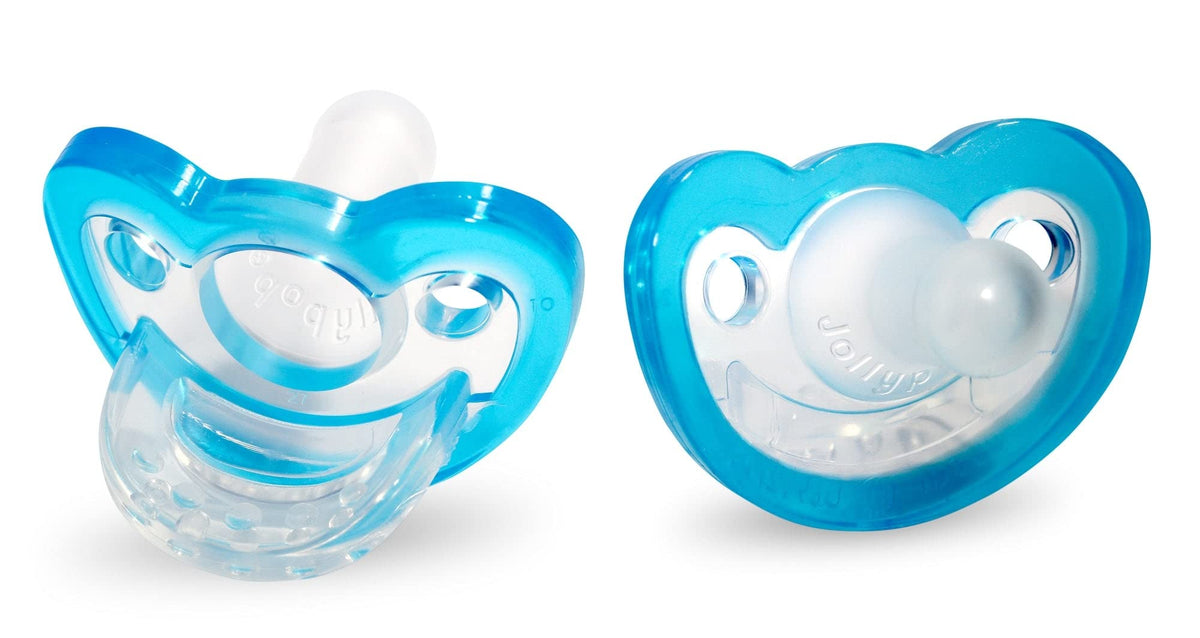 RaZbaby Jollypop Pacifier for Babies 3 Months and Up, USA Made, Natural Shaped Orthodontic Binky, Lovingly Shared in NICUs & Hospitals Worldwide, Medical-Grade 100% BPA-Free, 0-3m (Variety, 4 Count)