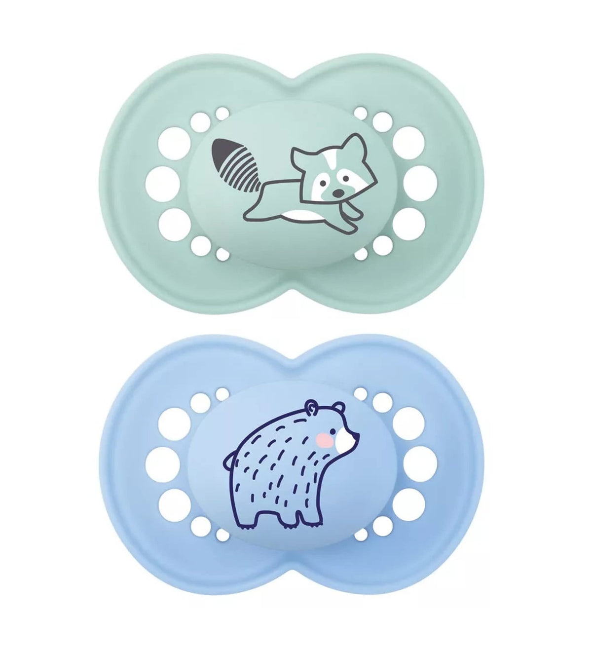 MAM Original Baby Pacifier 16+ Mths, Skin Soft Silicone Nipple, 4 Pack