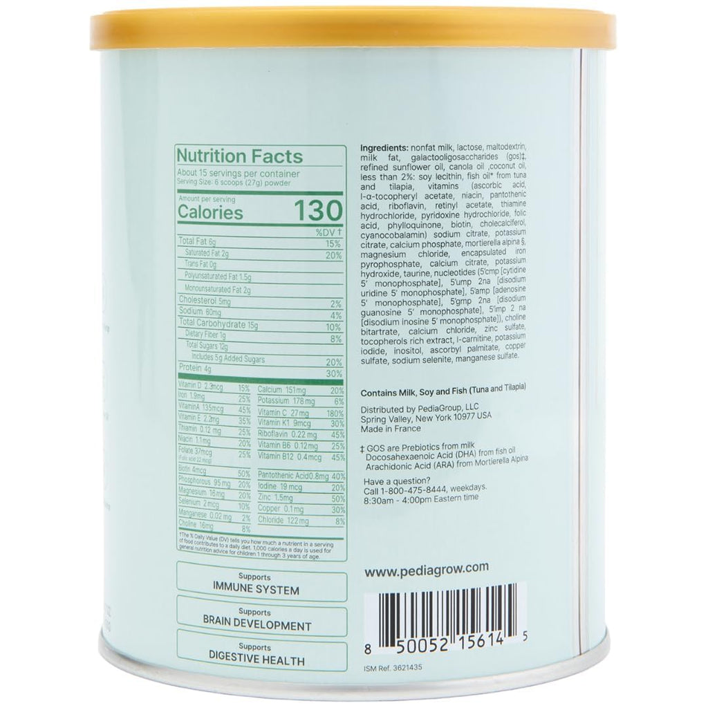 Premium European Toddler Nutritional Milk Drink Powder | Made in France, Grass-Fed Milk | DHA, Iron & Protein | Non-GMO | Great for Smoothies & Picky Eaters | 1 Year and Older