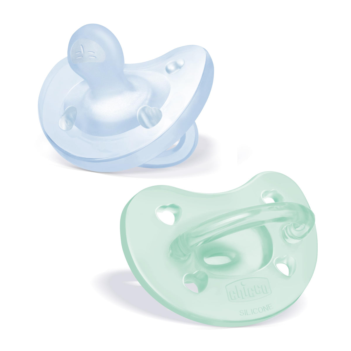 Chicco PhysioForma Silicone Orthodontic Pacifier One-Piece, 6-16m, 2-Pack