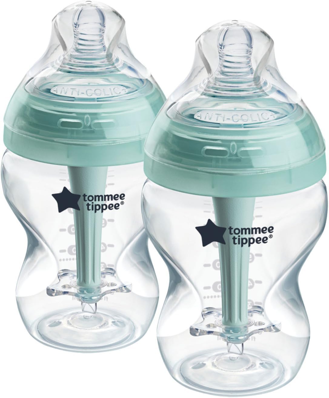 Tommee Tippee Advanced Anti-Colic Baby Bottles, Newborn 0m+, 9oz