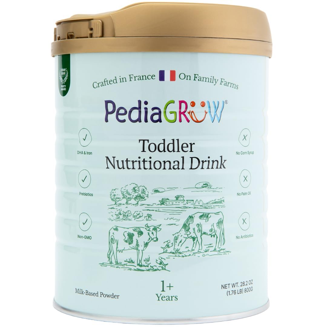 Premium European Toddler Nutritional Milk Drink Powder | Made in France, Grass-Fed Milk | DHA, Iron & Protein | Non-GMO | Great for Smoothies & Picky Eaters | 1 Year and Older