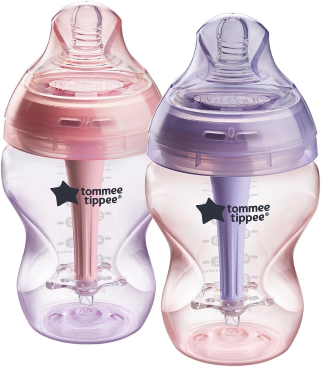 Tommee Tippee Advanced Anti-Colic Baby Bottles, Newborn 0m+, 9oz