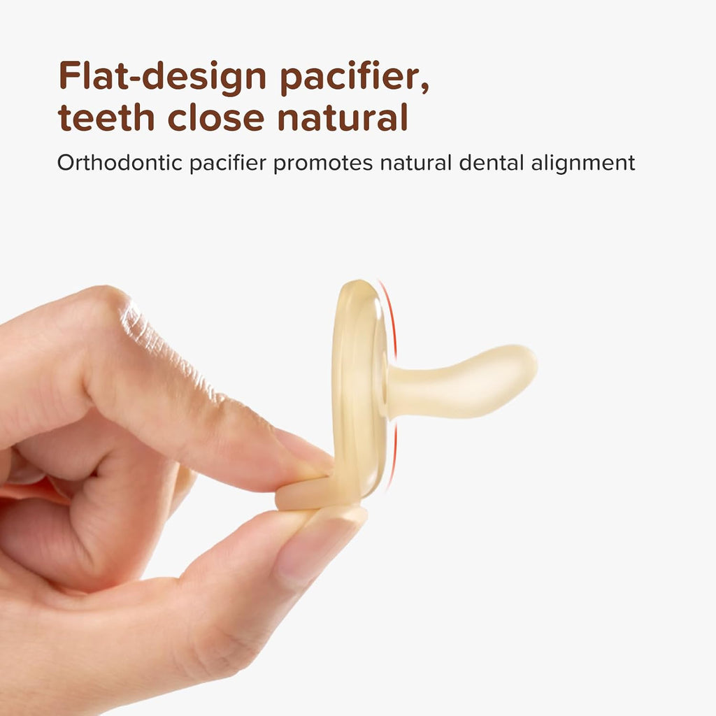 Thyseed Baby Pacifier, Ultra-Light One-Piece, BPA-Free, Classic 0-6 Months