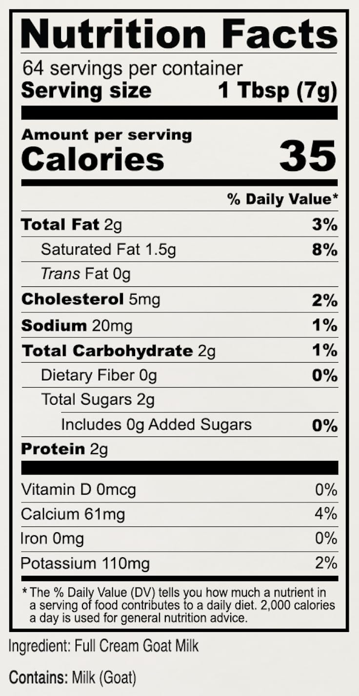 Anthony's Premium Goat Milk Powder, 1 lb, Gluten Free, Non GMO, No Additives