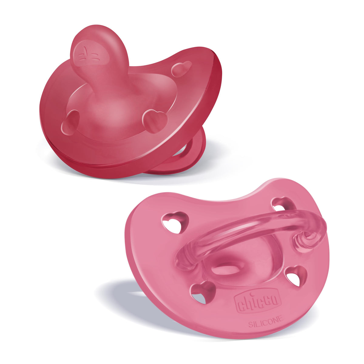 Chicco PhysioForma Silicone Orthodontic Pacifier One-Piece, 6-16m, 2-Pack