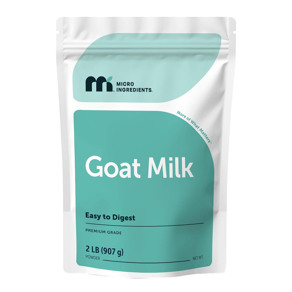 Micro Ingredients Goat Milk Powder, 1 Lb | Grass-Fed Australian Source | Pure, Easily Digested Formula | High in Protein, Calcium & Probiotics | Non-GMO, Gluten-Free, Pet Friendly