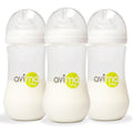 Avima 12 oz Anti Colic Baby Bottles w Fast Flow Nipples. 6-12M (Set of 3)