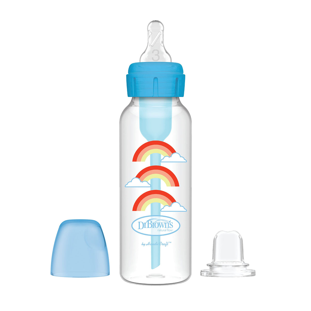 Dr. Brown's Narrow Sippy Bottle Starter Kit, Green, 6m+