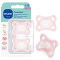 MAM Comfort Baby Pacifier 3-12 Mths Lightweight One-Piece Silicone 4 Pack