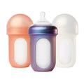 Boon Nursh Silicone Baby Bottles - Speckle Green - 8 Oz - 3 Count