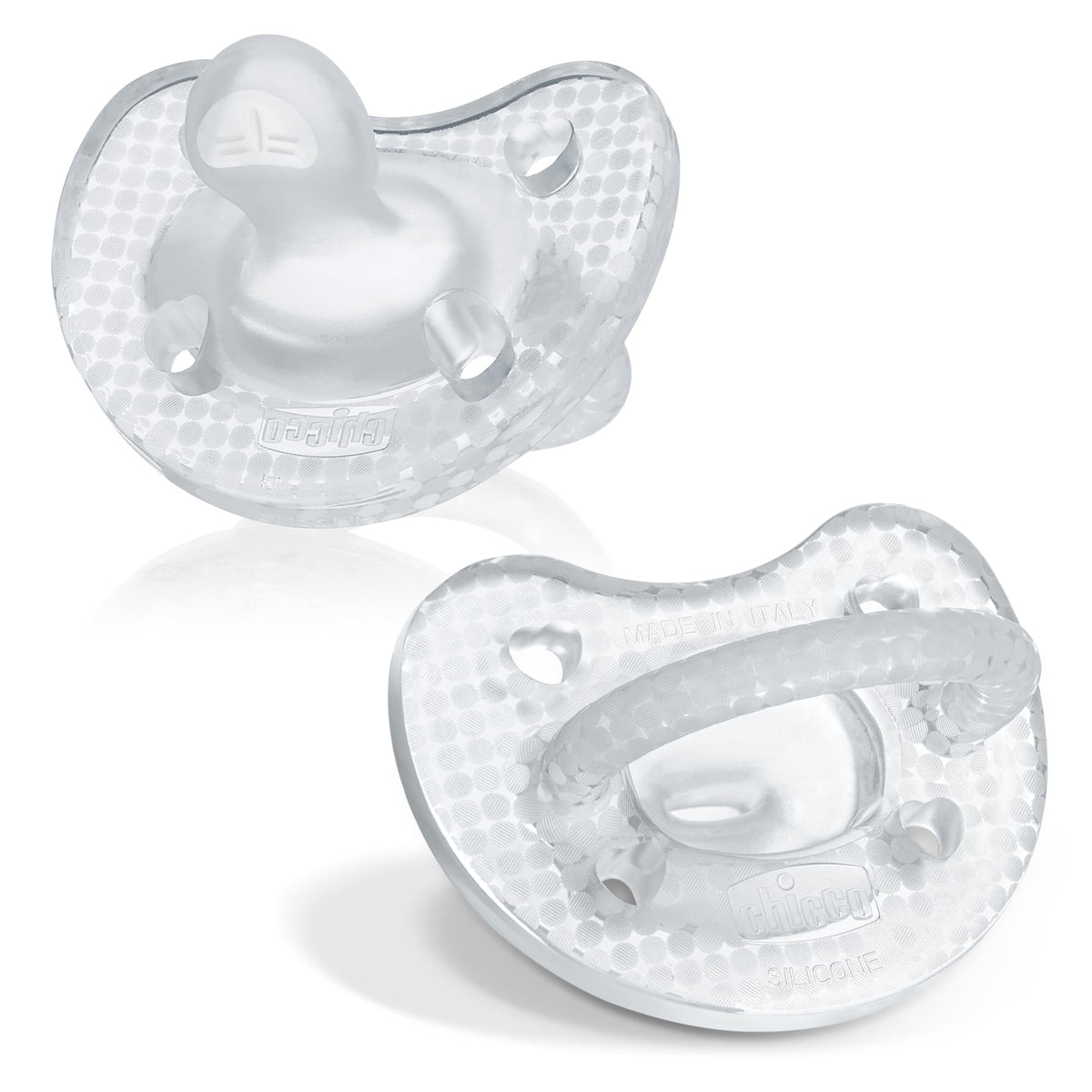 Chicco PhysioForma Silicone Orthodontic Pacifier One-Piece, 6-16m, 2-Pack