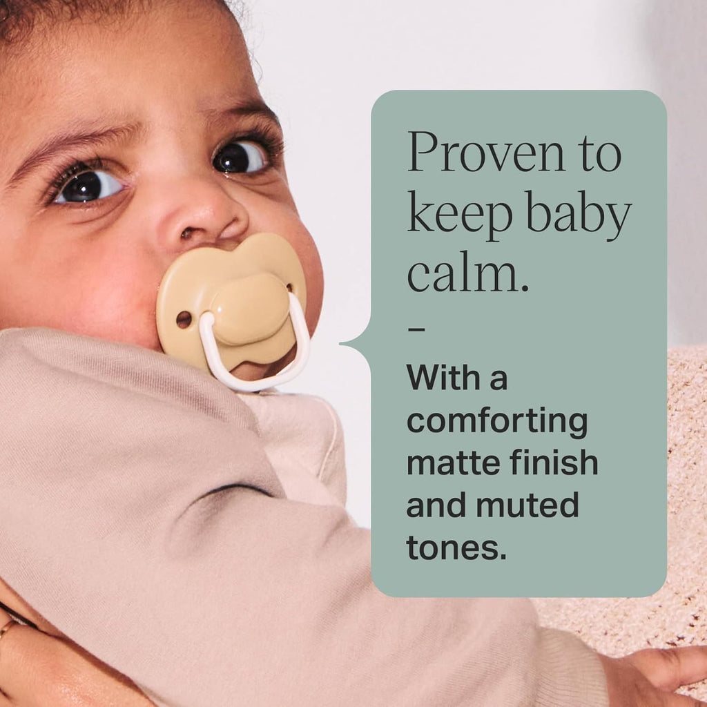 Tommee Tippee Anytime Matte Pacifiers, 6-18 Months, Blue, Green, Brown, 6