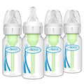 Dr. Brown's Anti-Colic Options+ Narrow Baby Bottle, 4 oz, 4-Pack