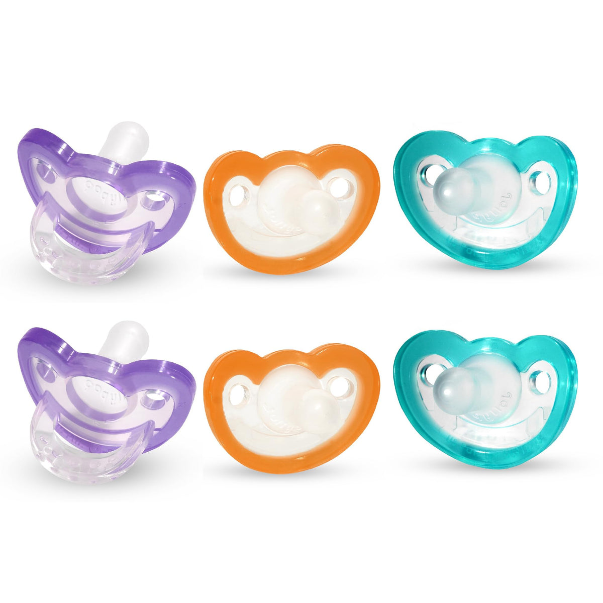 RaZbaby Jollypop Pacifier for Babies 3 Months and Up, USA Made, Natural Shaped Orthodontic Binky, Lovingly Shared in NICUs & Hospitals Worldwide, Medical-Grade 100% BPA-Free, 0-3m (Variety, 4 Count)