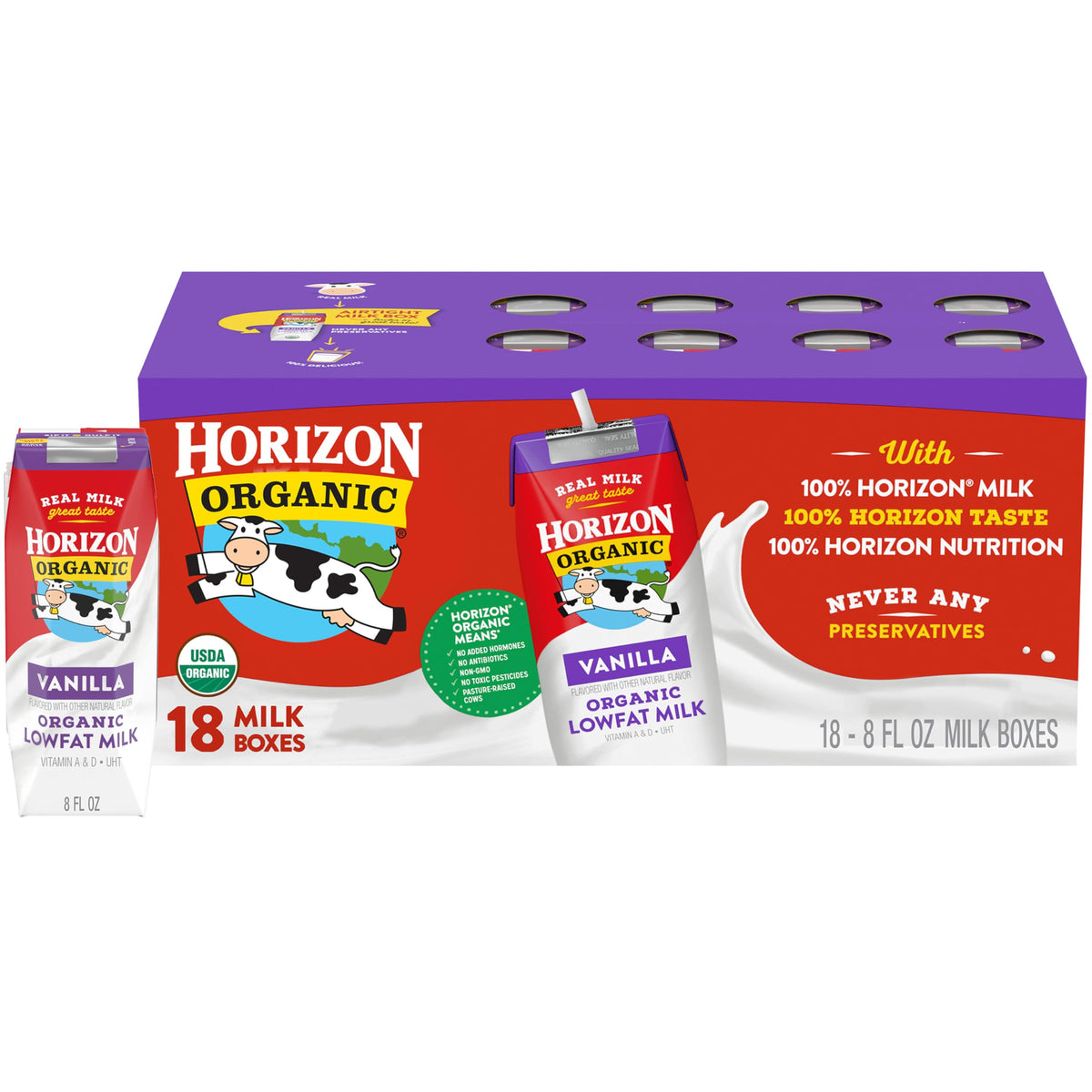 Horizon Organic Organic Whole Milk 6pk, 48 FZ
