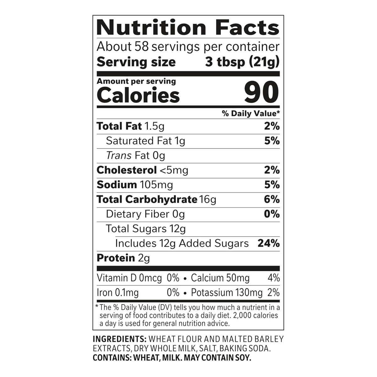 Carnation Malted Milk Shelf Stable, Baking Shakes and Sundaes, 2.72 lb Can