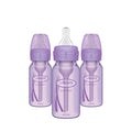 Dr. Brown's Anti-Colic Options+ Narrow Baby Bottles, Purple, 8 oz, 3-Pack