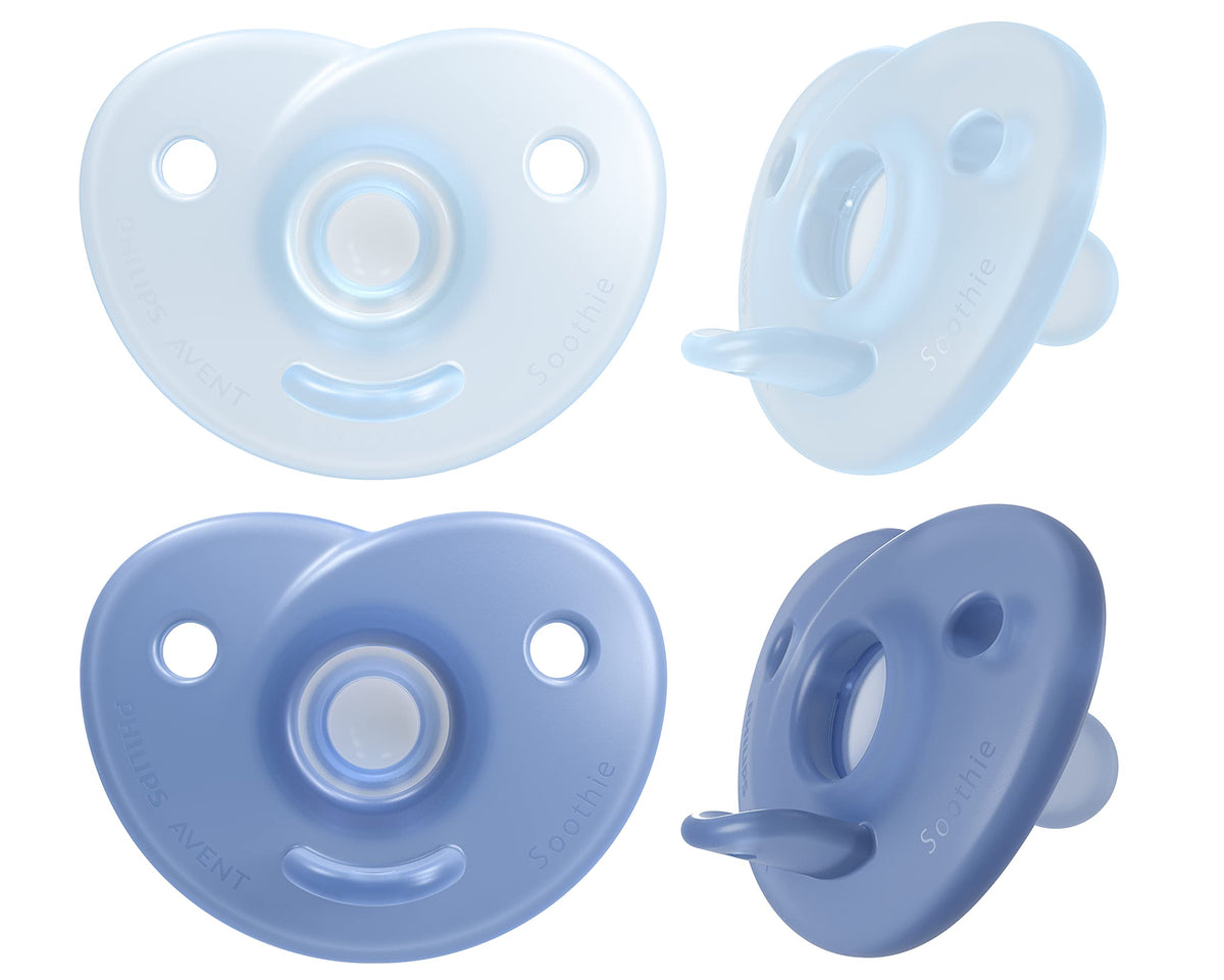 Philips Avent Soothie Heart Baby Pacifier for 0-3 Months, BPA-Free, Pink