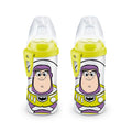 NUK Active Sippy Cup, 10 oz, 2 Pack, Disney's Cars, Lightning McQueen, BPA-Free, Spill-Proof, Transition Cup
