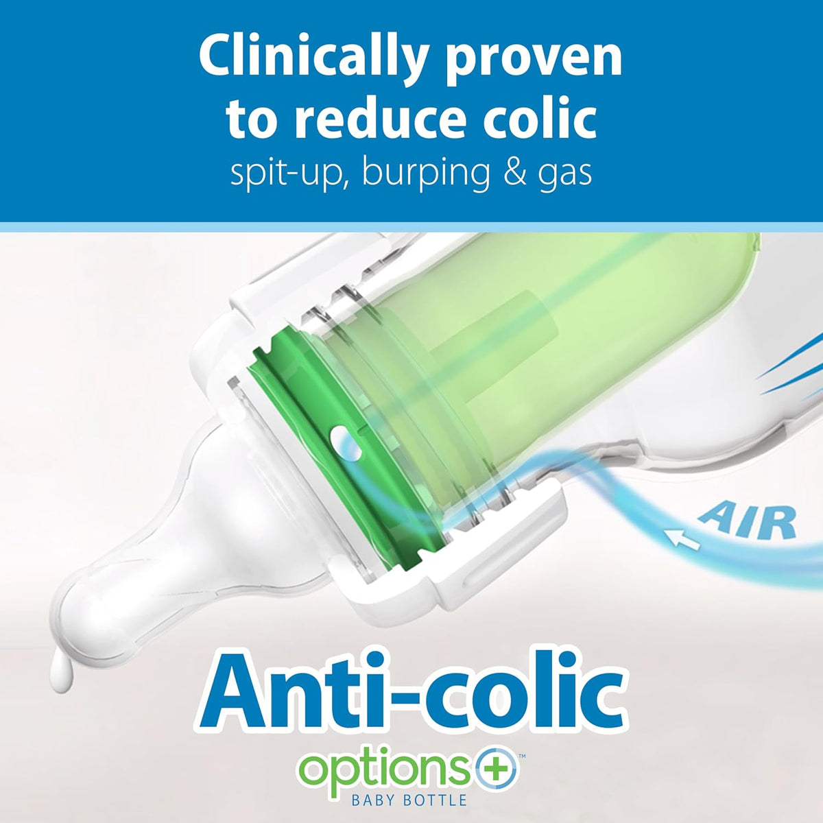 Dr. Brown's Anti-Colic Options+ Narrow and Sippy Straw Bottle Gift Set, 0m+