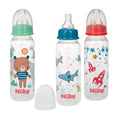 Nuby Printed Non-Drip 8 oz Bottle - 3 Pack