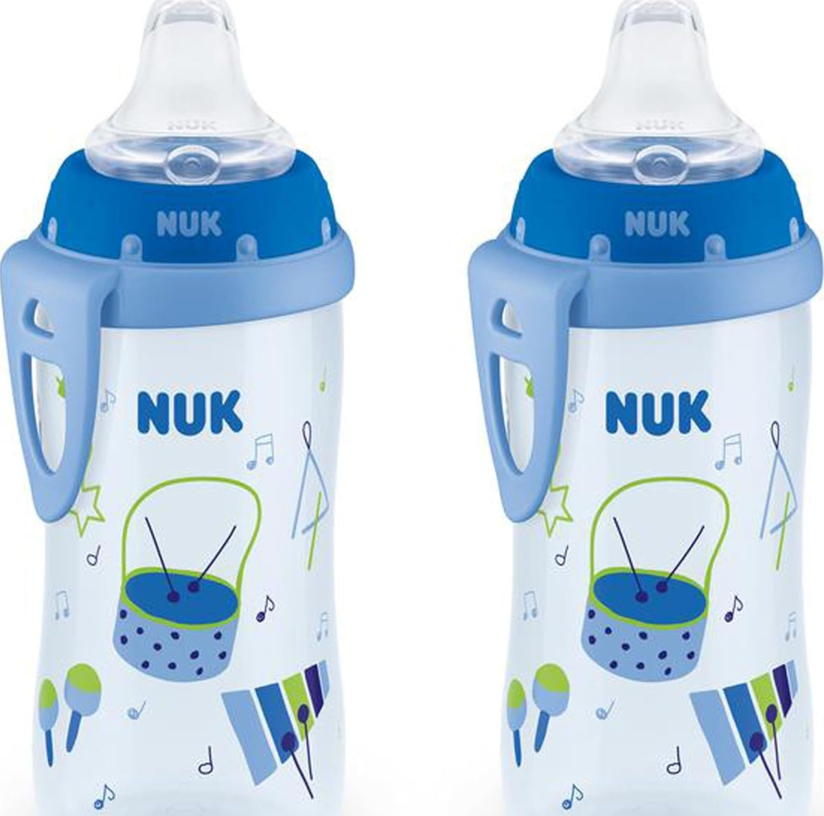 NUK Active Sippy Cup, 10 oz, 2 Pack, 12+ Months, Timeless Collection, Amazon Exclusive
