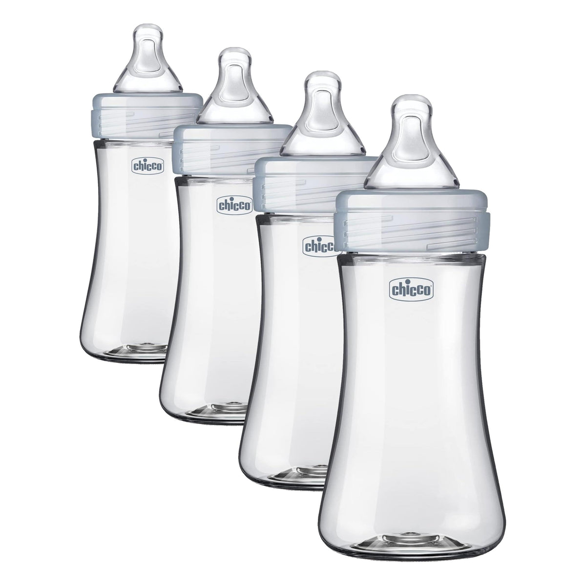 Chicco Duo Hybrid Baby Bottles, Glass Inside, Plastic Outside, 5oz, 2 Pack