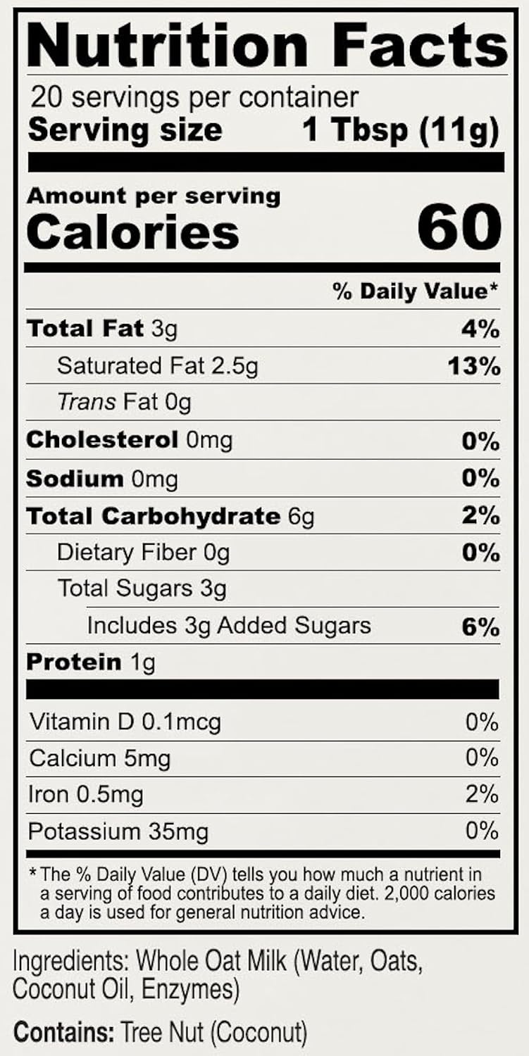 Anthony's Premium Oat Milk Powder, 8 oz, Gluten Free, Non GMO, Vegan, Made in USA