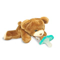RaZbaby JollyPop Pacifier, Holder w/Detachable Baby Pacifier, Stuffed Animal RaZbuddy, All Ages 0M+, 100% Medical Grade USA Made Silicone, Machine Washable, Textured & Easy to Hold – Dragon