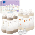 MAM 9oz Easy Start Anti-Colic+ Vented Baby Bottles, 2+ Months, 6 Pack, Girl