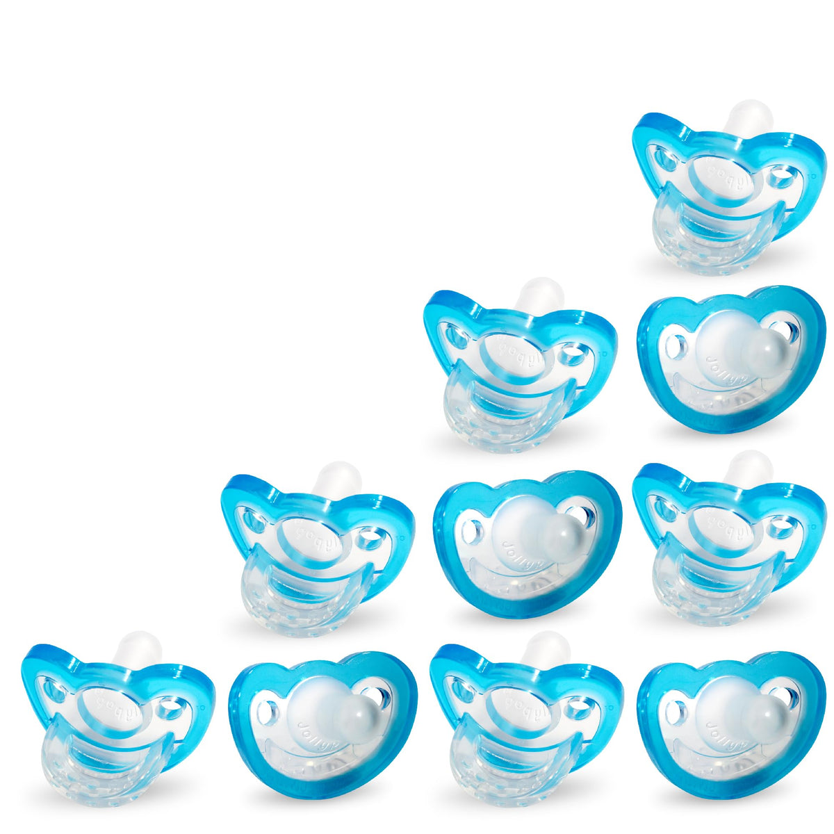 RaZbaby Jollypop Pacifier for Babies 3 Months and Up, USA Made, Natural Shaped Orthodontic Binky, Lovingly Shared in NICUs & Hospitals Worldwide, Medical-Grade 100% BPA-Free, 0-3m (Variety, 4 Count)