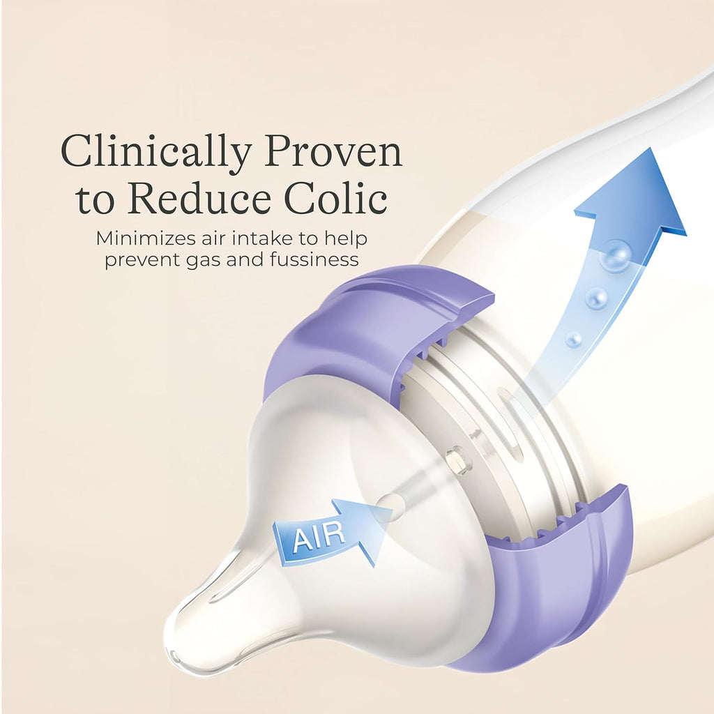 Lansinoh Anti-Colic Baby Bottles, 5 Ounces, 4 Count
