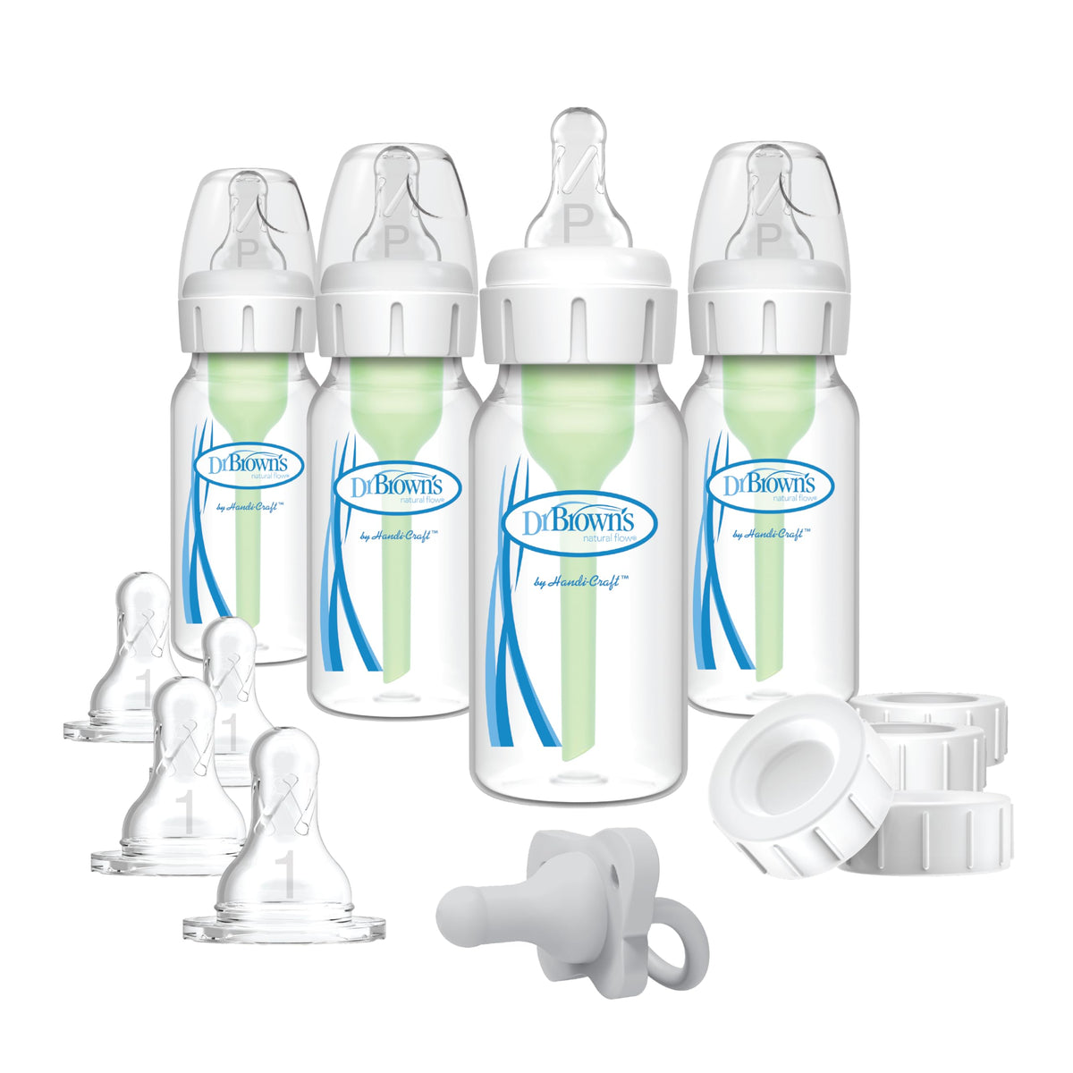 Dr. Brown's Narrow Breast to Bottle Pump & Store Feeding Set, Pink, 0m+