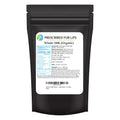 Prescribed For Life Organic Dry Milk Powder, USDA Grade A Whole Milk rBST & rBGH Free, Non GMO, Kosher, Shelf Stable Whole Milk Powder (12oz / 340g)