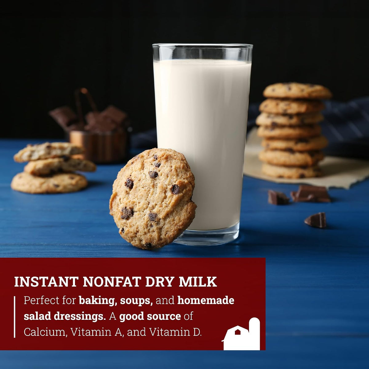 Hoosier Hill Farm Instant Nonfat Dry Milk Powder, 2LB (Pack of 1)