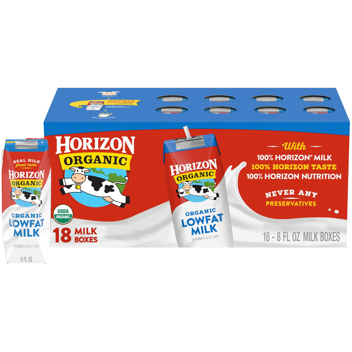 Horizon Organic Organic Whole Milk 6pk, 48 FZ