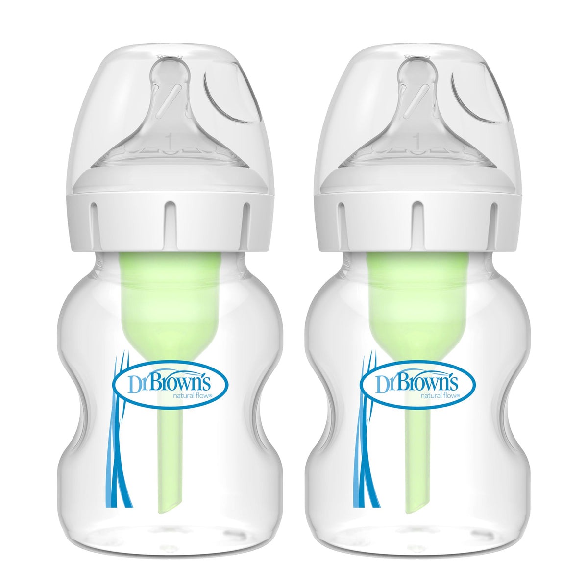 Dr. Brown's Anti-Colic Options+ Wide-Neck Baby Bottles, 9 oz, 4-Pack