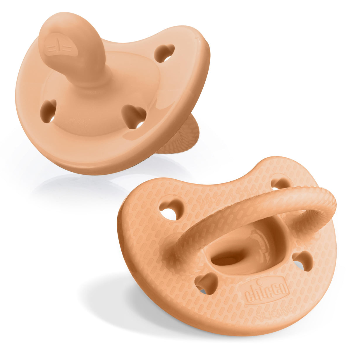 Chicco PhysioForma Silicone Orthodontic Pacifier One-Piece, 6-16m, 2-Pack