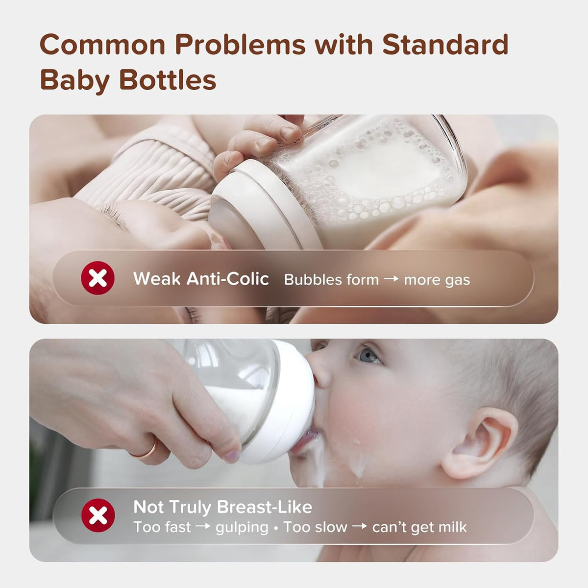 Thyseed PPSU Anti-Colic Baby Bottle, Breast-Like Slow Flow Nipple for Breastfed Babies (1m+), 5 oz/160 mL, 1 Pack