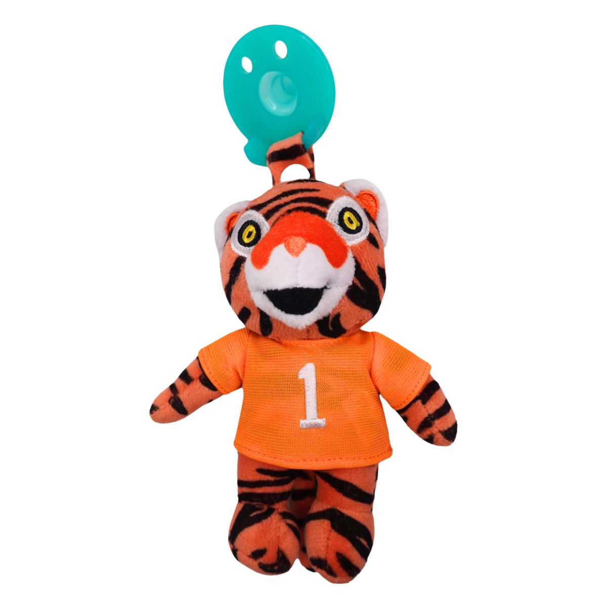 Gamezies Baby Boy and Girl Silicone Texas A&M University Reveille Mascot Plush Pacifier Collegiately Licensed, Removable, Washable Plush Toy, CPSIA Tested, BPA-Free 0-6 Months