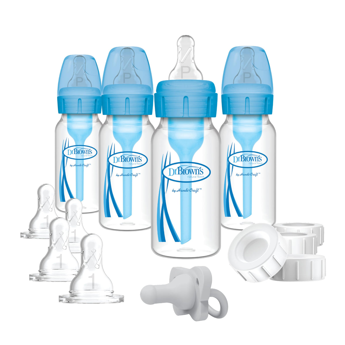 Dr. Brown's Narrow Breast to Bottle Pump & Store Feeding Set, Pink, 0m+