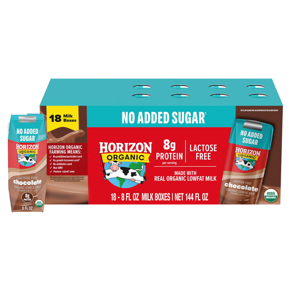 Horizon Organic Organic Whole Milk 6pk, 48 FZ