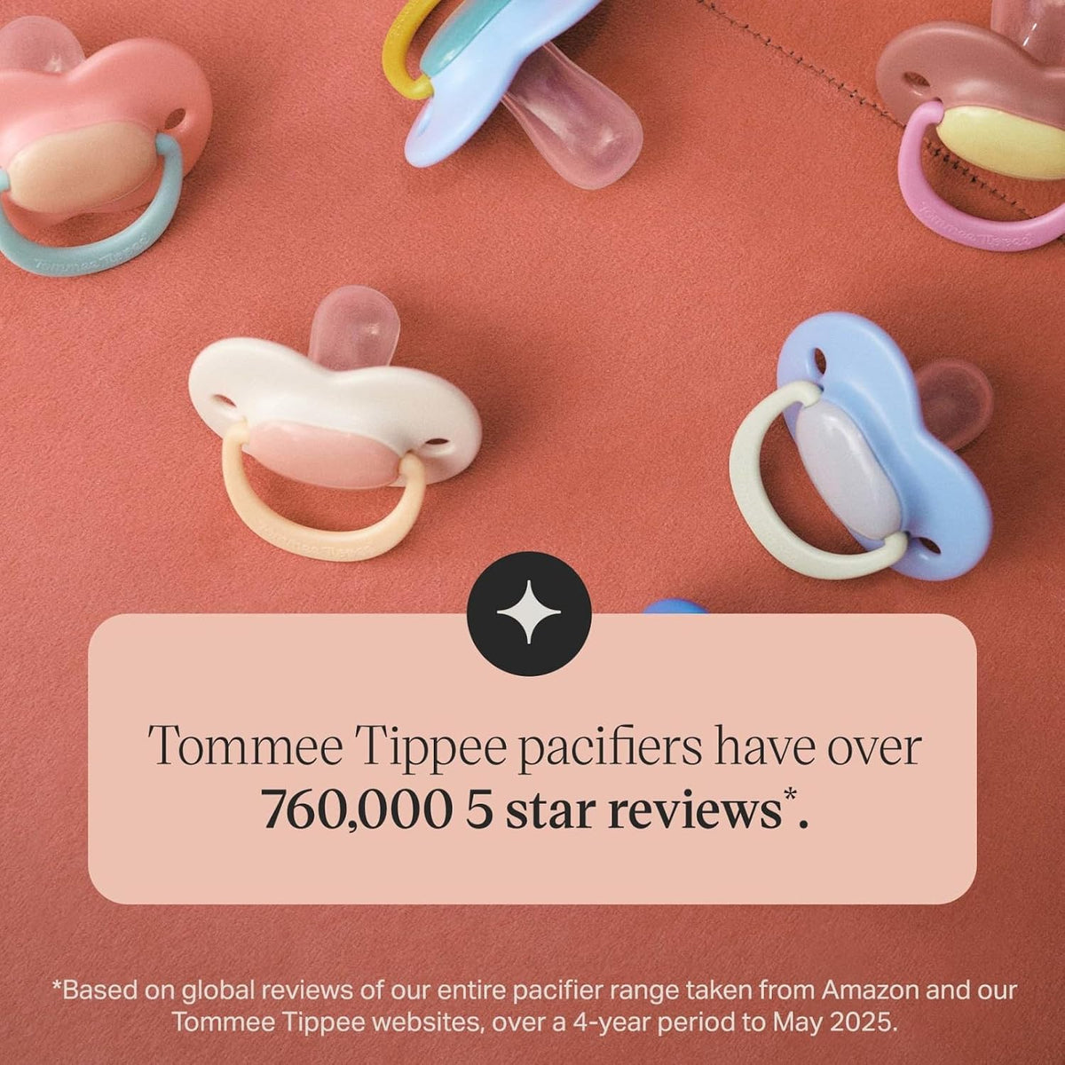 Tommee Tippee Ultimate Fit Pacifier, 18-36 Months, Silicone, Pack of 4