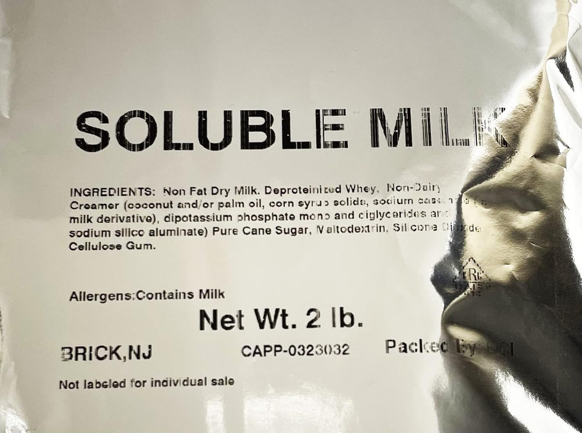 Brickhouse Frothy Milk Topping Mix – Soluble Milk Powder for Cappuccino, Latte & Hot Beverages, 6/2lb Bags