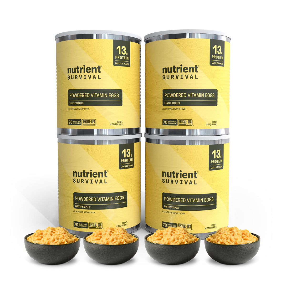 Nutrient Survival Vitamin Powdered Milk, Freeze Dried Prepper Supplies & Emergency Food Supply, 21 Essential Nutrients, Soy & Gluten Free, Shelf Stable Up to 25 Years, One Can, 50 Servings