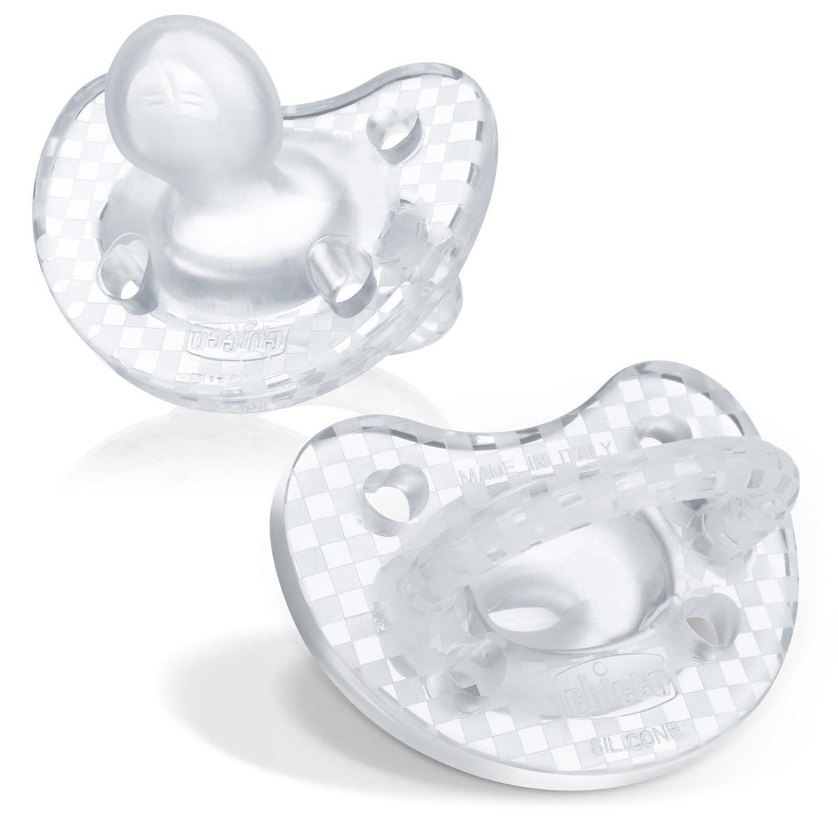Chicco PhysioForma Silicone Orthodontic Pacifier One-Piece, 6-16m, 2-Pack